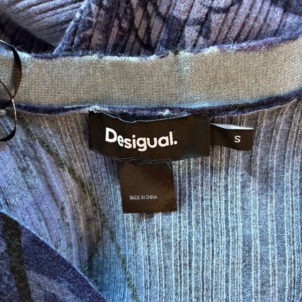 Desigual Flat Knit Long Sleeve Midi Dress - Picture 7 of 7